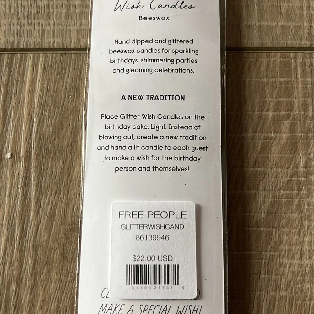 Free People Glitter Wish Candles, 6